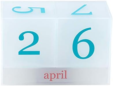 Ерин Кондрен Дизајнер Биро Додатоци - Акрилик Вечен Календар Дневен Календар Биро Додаток Кој 3 Месец Блокови и 2 Датум Блокови со голем