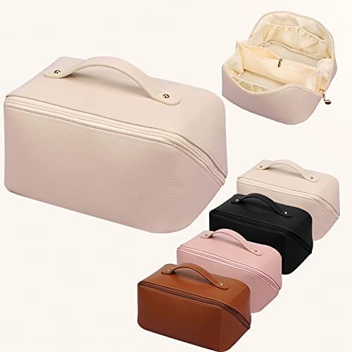 Меибанфа2022нова женска козметичка торба за патување со голем капацитет, мултифункционална козметичка торба за складирање стп кожа, женска козметичка