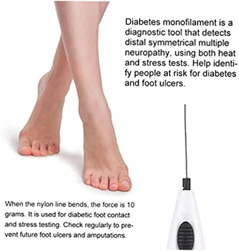 Монофиламент Дијабетична Нога Тестер: 10гр Чувствителност Алатка За Невропатија Скрининг Рефлекс &засилувач; Испит - Дијабетес