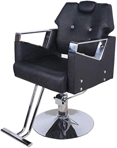 Lxyyy Salon Recliner Тешка хидраулична бербер стол Recline 360 ​​степени вртење прилагодлив висина салон спа убавина тетоважа стол за опрема