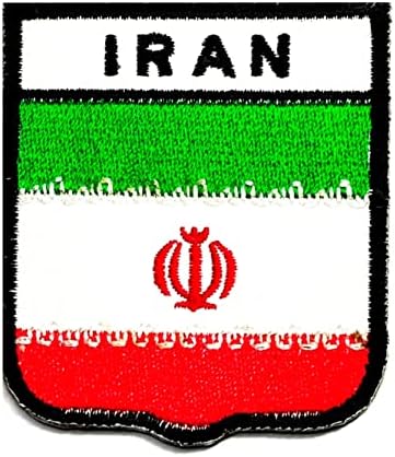 Кленплус 3 парчиња. 2. 6Х2, 3 ИНЧИ. Иран Знаме Лепенка Воено Тактичко Знаме Амблем Униформа Костим Шие Железо На Закрпи Земја Национално