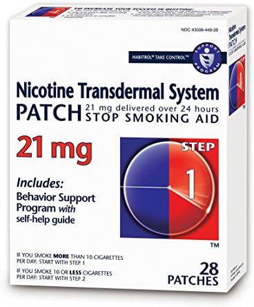 Хабитрол никотин Трансдермален систем Пат | Престанете со помош за пушење | Чекор 1 | 28 закрпи