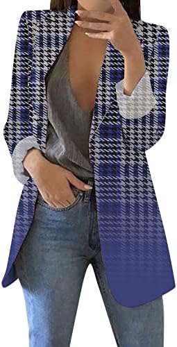 Најдобри женски зимски палта Обични елегантни јакна со долги ракави, плус големина работа преголема работа канцеларија јакна блејзер