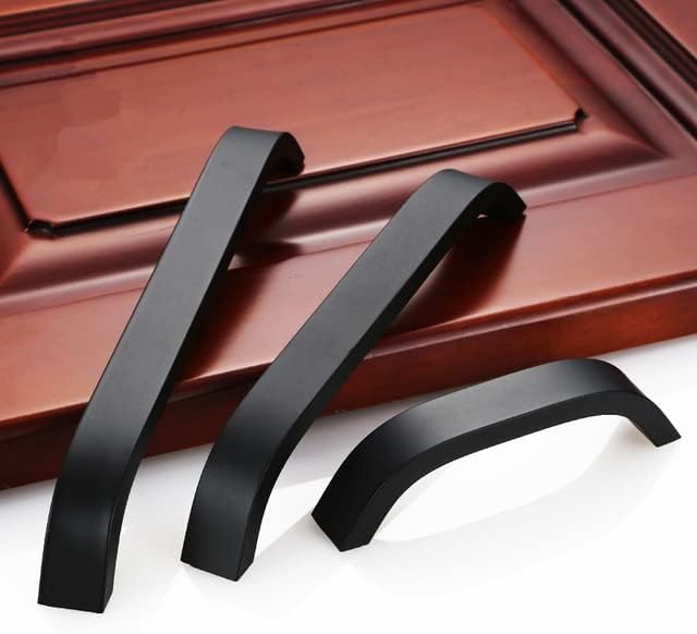 Рачки на црна/мат/сребрена кујна за кујнски рачки за мебел и влече фиока за алуминиумска рачка на легура -
