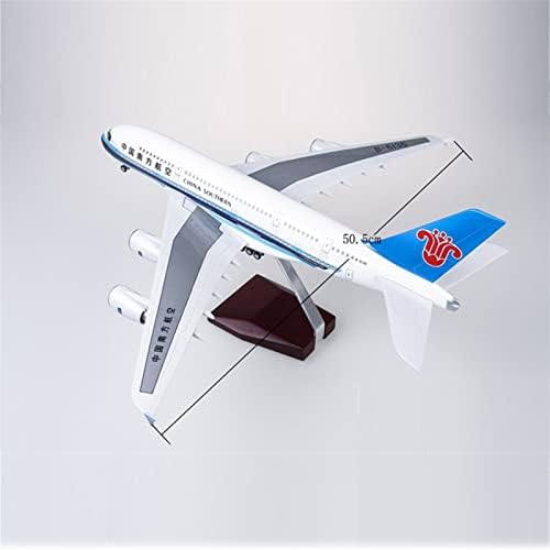 Rescess Copy Copy Airplane Model 1/160 за A380 China Southern Airbus Model Casting Model Model Airplane With Light Airbus Collection