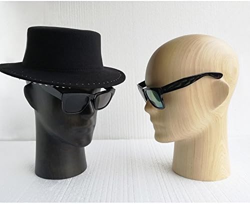 Кукин дрвена манекен глава, машки модели на глава за приказ на очила