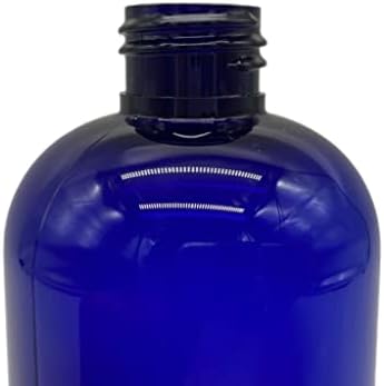 6 пакувања - 8 мл - Сини шишиња со пластични спреј во Бостон - бел распрскувач на магла и капа за прашина за есенцијални масла, парфеми, производи за чистење - од природ?