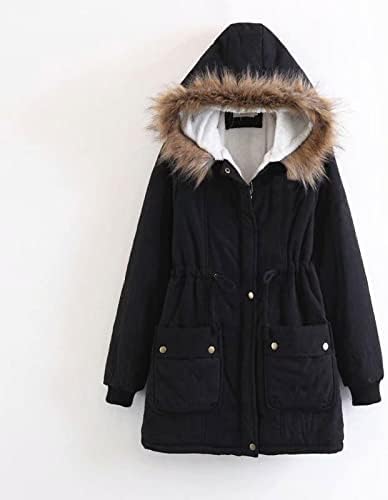 Womenените кадифен јака палто Зимско руно џебови со долги ракави со аспиратор на отворено, топла тенка јакна зимска надворешна облека