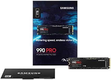 Samsung 990 Pro 1TB Gen4 NVME SSD 7450MB/S 6900MB/S R/W 1550K/1200K IOPS 600TBW 1,5M HRS MTBF за PS5 5yrs