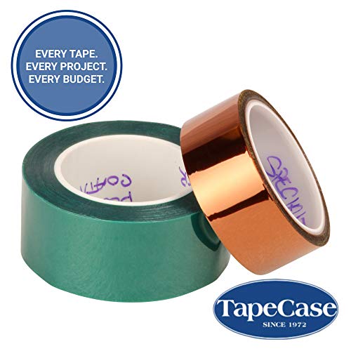 Tapecase M-3 x 72yd-Linered Green Polyester/Silicone Leadsive Lape со лагер, должина од 72 години, ширина 3