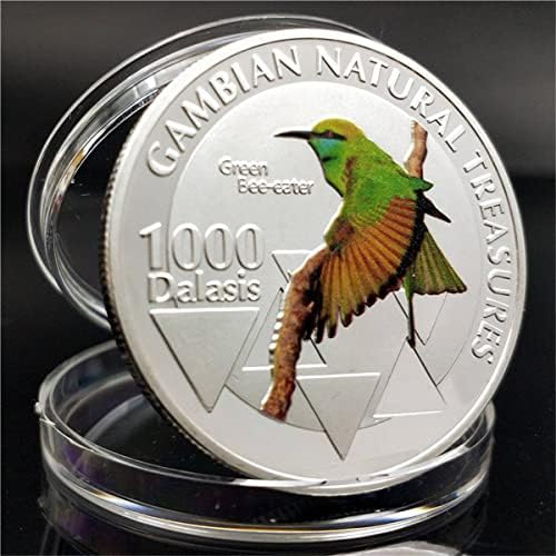 Животинска Монета Конго Среќа Зелено Грло Пчелари Океан Подарок Комеморативна Монета Медал Сребрена Монета Занаети Колекционерски