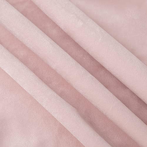 Madizz сет од 2 супер меки кадифени декоративни перници за фрлање покрива 12x20 инчи светло розова правоаголна со раб луксузен стил перница