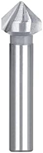 НУШКИ 90 Степени Заоблена Машина За Сечење Вежба За Мијалник 3 Флејта Со Голема Брзина Челик Дрво Метална Дупка Алатка За Дупчење, 4,5 мм