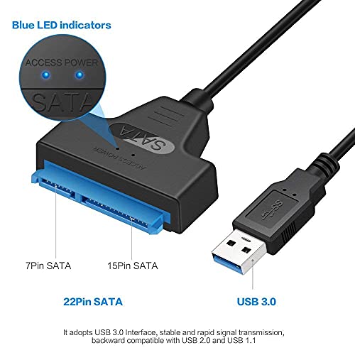 EYOOLD SATA НА USB 3.0 Кабел за 2.5 HDD SSD + SATA III Хард Диск Адаптер Кабел за 2.5 3.5 Инчен HDD/SSD
