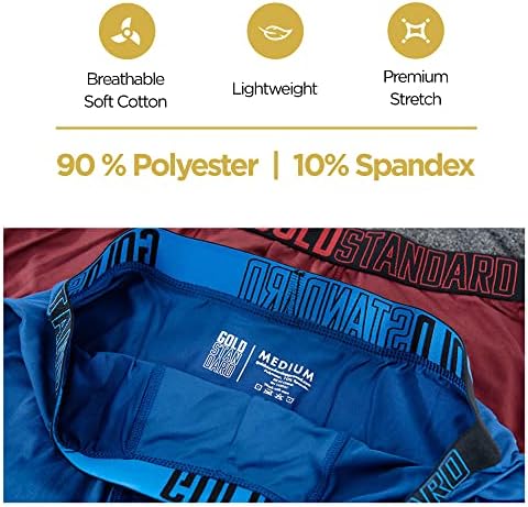 Златен Стандард 4-Пакет Машка Атлетска Долна Облека-Перформанси Боксерски Гаќи За Мажи Пакет - Анти Триење Долна Облека Мажи