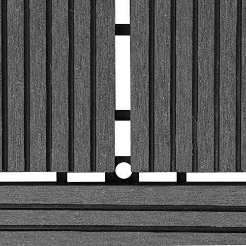 Нусгеар Греј 11 парчиња 11,8 х11, 8 Плочки ЗА Палуби WPC 11 ft2, Материјал: Дрво Пластика Композит -551
