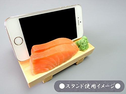 Примероци за храна од исечена сурова риба направена од јапонски занаетчиски држачи за мобилни телефони