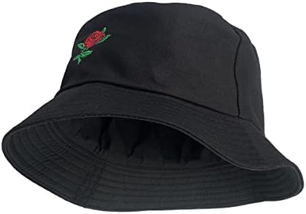 Мода извезена капа за корпи, унисекс летен рибар на отворено капа за пакување на преклопна плажа сонце за жени мажи тинејџери