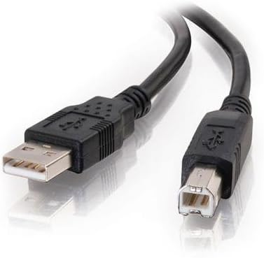 C2G 28102 USB 2.0 A/B Кабел-USB кабел - 4 PIN Usb Тип А-4 PIN Usb Тип Б-6.6 ft-црна