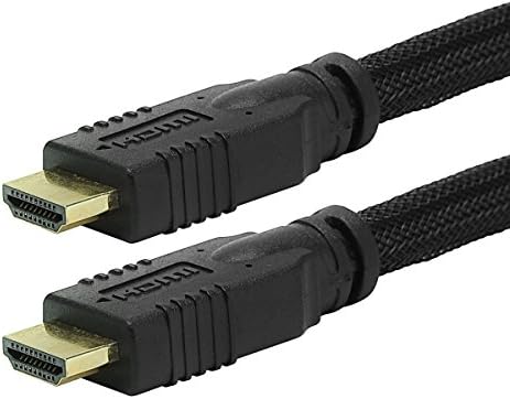 Моноприс Комерцијални 1FT 24AWG CL2 Голема Брзина HDMI Кабел w/ Нето Јакна - Црна