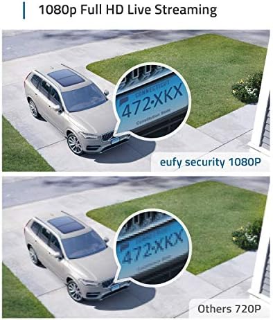 Eufy Security, Eufycam 2C 2-CAM комплет и сертифициран пакет на соларни панели на Eufycam, 1080p HD, без месечна такса, континуирано