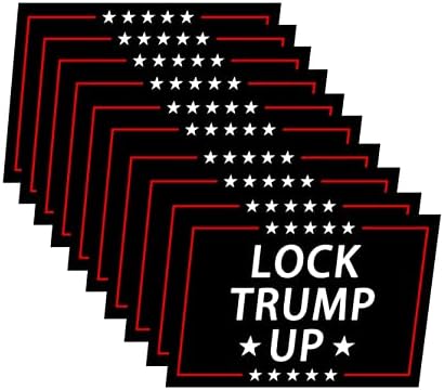 10 Пакет Заклучување Налепници За Трамп Заклучете Го Анти Трамп За Затворски Налепници Налепници За Лаптоп Налепници За Налепници