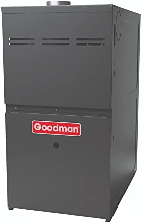 Гудман 3 тон 14,5 SEER2 Систем за сплит на единечна фаза на топлина GSZH503610 и 100,000 BTU 80% AFUE повеќестепена гас печка GM9S801005CN хоризонтален