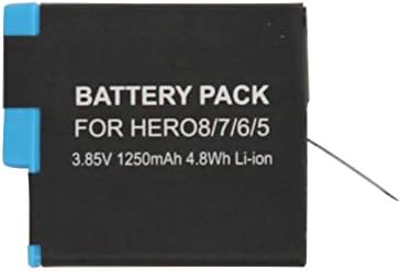 Замена на батеријата со 2-пакет AHDBT-801 за камерата GoPro AHDBT-701-Компатибилен со SPJB1B целосно декодирана батерија
