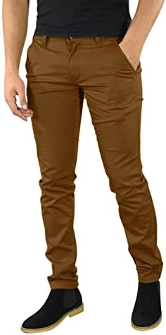 Miashui 6 пена машки обичен бизнис солидни тенки панталони патент летачки џеб исечен молив панталони