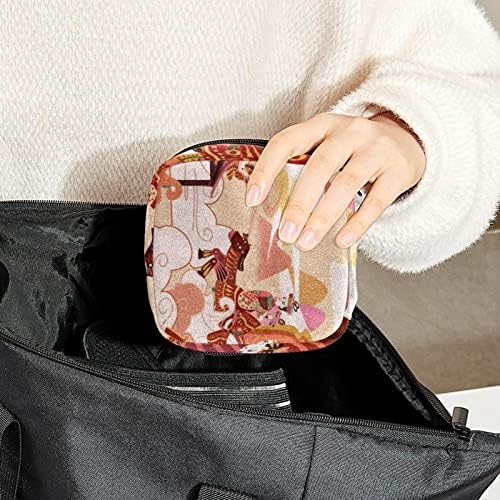 Санитарна торба за складирање на салфетка, менструална чаша торбичка преносна санитарна салфетка влошки торбички женски менструација