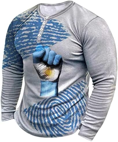 Мажи 3Д дигитален печатен штанд со јака пулвер врвови случајна мода 6 копче V вратот маичка лабава гроздобер џемпер
