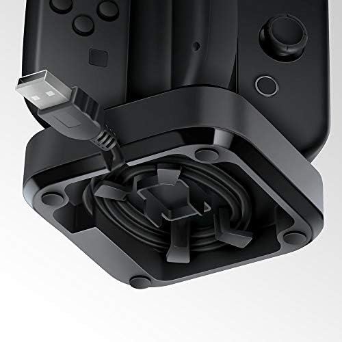 Bionik Tetra Power - Nintendo Switch Oyon Con за полнење со вграден систем за прилагодување на кабел и индикатори за статус на LED полнење