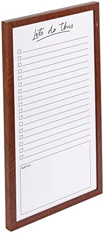 АЗ домашен магнетски сув календар на табла со еспресо дрво, да се направи список и простор за белешка, табли за планирање на распоредот, 12х22