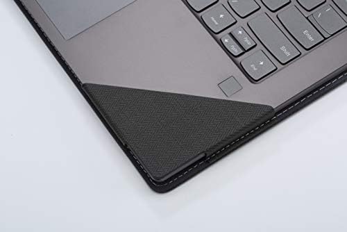 Honeycase Lenovo Yoga 710 15.6 инчи куќиште, PU кожа фолио штанд заштитен лаптоп тврда школка таблет тастатура тастатура капацилистична