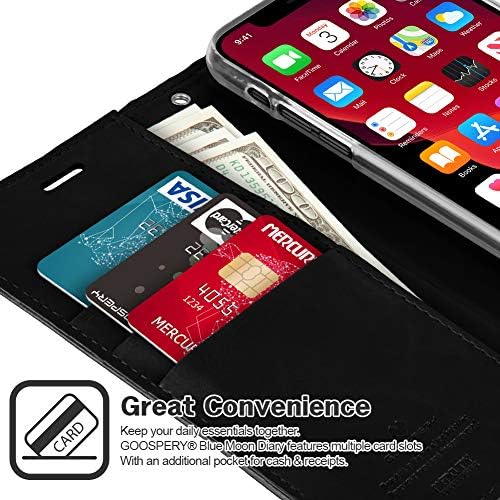 Господински паричник за сина месечина за Apple iPhone 11 Pro Case Case Leather Stand Flip Cover