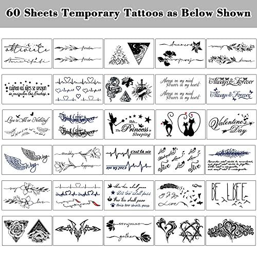 Привремени тетоважи на Cerlaza за жени, 140 стилови лажни Хена Полу трајни тетоважи за возрасни, Tatuajes Temporales водоотпорни долготрајни