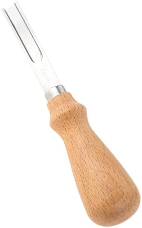 1pc 4/6/8mm кожа за сечење на кожа Groover DIY алатка за зашивање на раб, образложение за дрвени рачни рачно изработени кожни алатки за