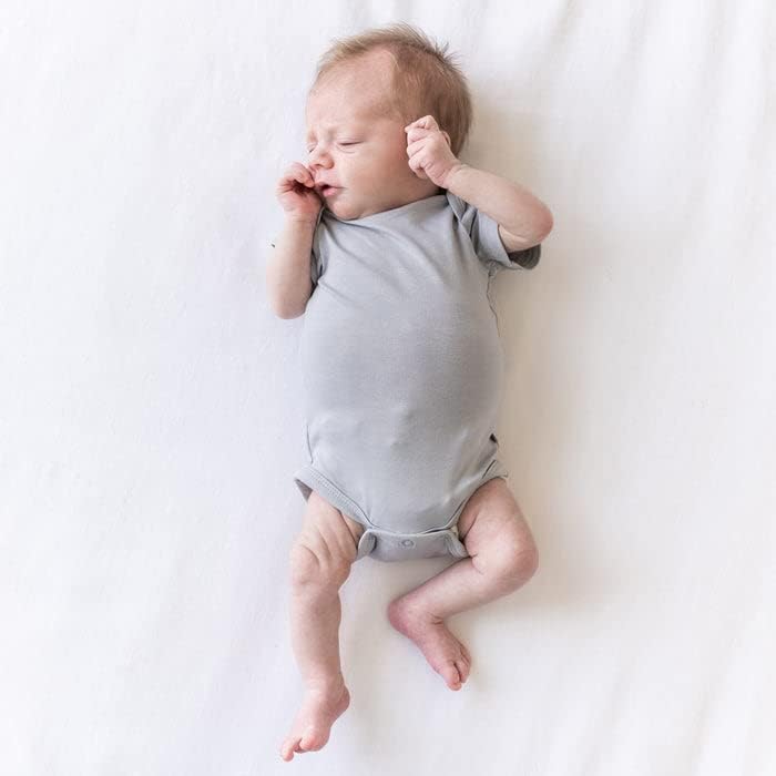 Кит бебе краток ракав унисекс бебешки тела направени од мек бамбус рајонски материјал