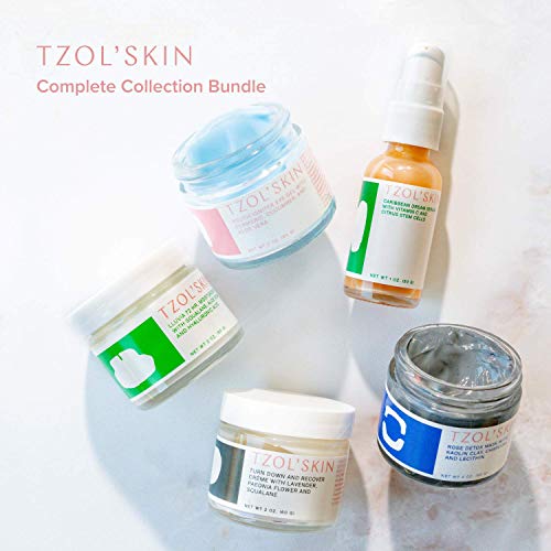 Колекција на кожа на кожата на Tzol- Сет на есенцијален сет за нега на кожата, веган, без парабен, силикони и сулфати. Секогаш без