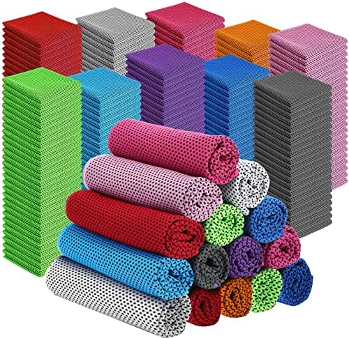 Maitys 150 Pcs Microfiber Cooling Towel, 32x12 Ice Towel, Cooling Cold Towel for Neck and Face Cooling Towels Breathable Soft Chilly Towel for