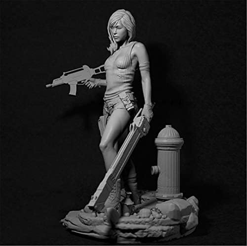 RISJC 1/24 75мм Фантазија Femaleенски воин во воин модел на минијатурна комплет, необработени и необоени компоненти на војникот на Dee