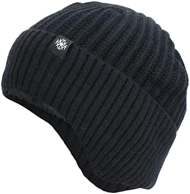 Помпом капи omенски капа, топол бучен кабел плетен цврсти капи меко истегнување густо плетено плетено капаче за ладно временски букви капи.