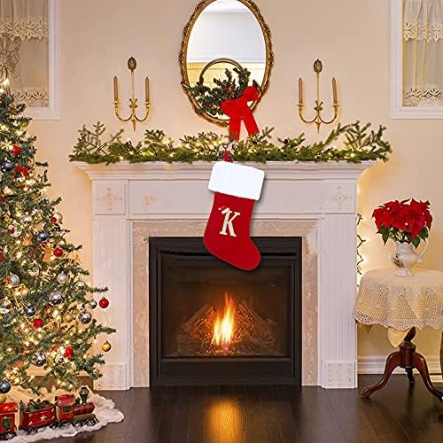 Чорапи торбички украси дрвја бонбони фустан азбука сцена, приврзок Божиќен торба Божиќен лик Божиќно стакло украс мини