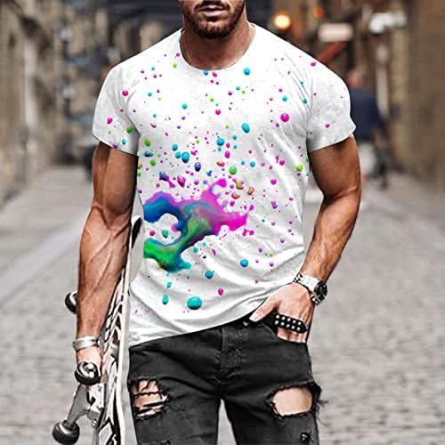 2023 година Нови мажи моден пролет лето лето -случајниот краток ракав o врат печатени маици врвни блузи дама мода врвен врв
