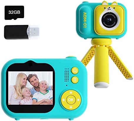 Aiymsx Детска Селфи Камера, HD Дигитални Видео Камери За Мало Дете, Пренослива Играчка за 3 4 5 6 7 8 Годишни Деца Божиќни Роденденски Подароци