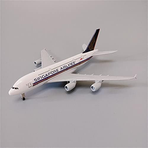 MOOKEENONE 1: 120 Хартија А380 Сингапур Ерлајнс Симулација На Модел На Авион Модел На Воздухопловен Модел Комплети За Собирање И