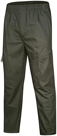 Машки карго панталони опуштени вклопени работни панталони Машки класични карго панталони Менс цврста боја лето обични сите панталони