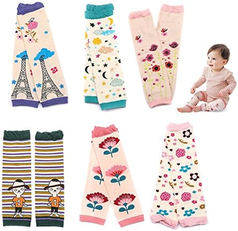 Белешки затоплувачи на нозе за бебиња и мали деца Клеени 3,15 '' x 11,8 '' Девојки за девојчиња кои лазат чорапи од 6 пакувања од 6