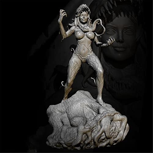 RISJC 1/24 75мм Античка фантазија демон модел на жени воин воин, минијатурен комплет, необјавен и необоен собрание на војникот од умирање/б784n