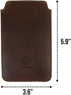 LeatherTex, iPhone SE ракав рачно изработен од целосна кожа од жито, ултра светлина, заштитен и практичен додаток за телефон - гроздобер,